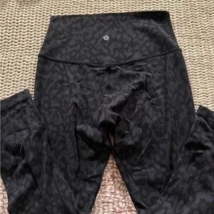 lululemon athletica Black Patterned Leggings